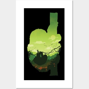 Sloths landscape Posters and Art